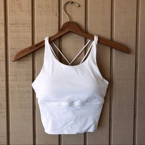 White Sport Crop Top